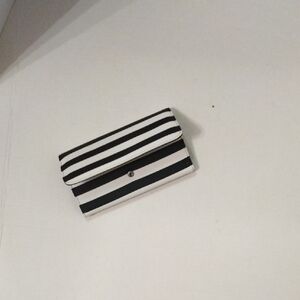 Kut from the Kloth Black and White Striped Wallet